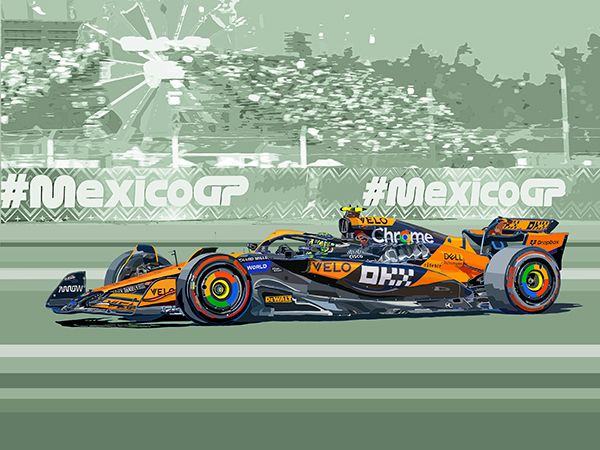 2024 McLaren Norris Mexican GP green